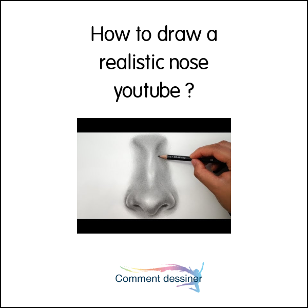 How to draw a realistic nose youtube